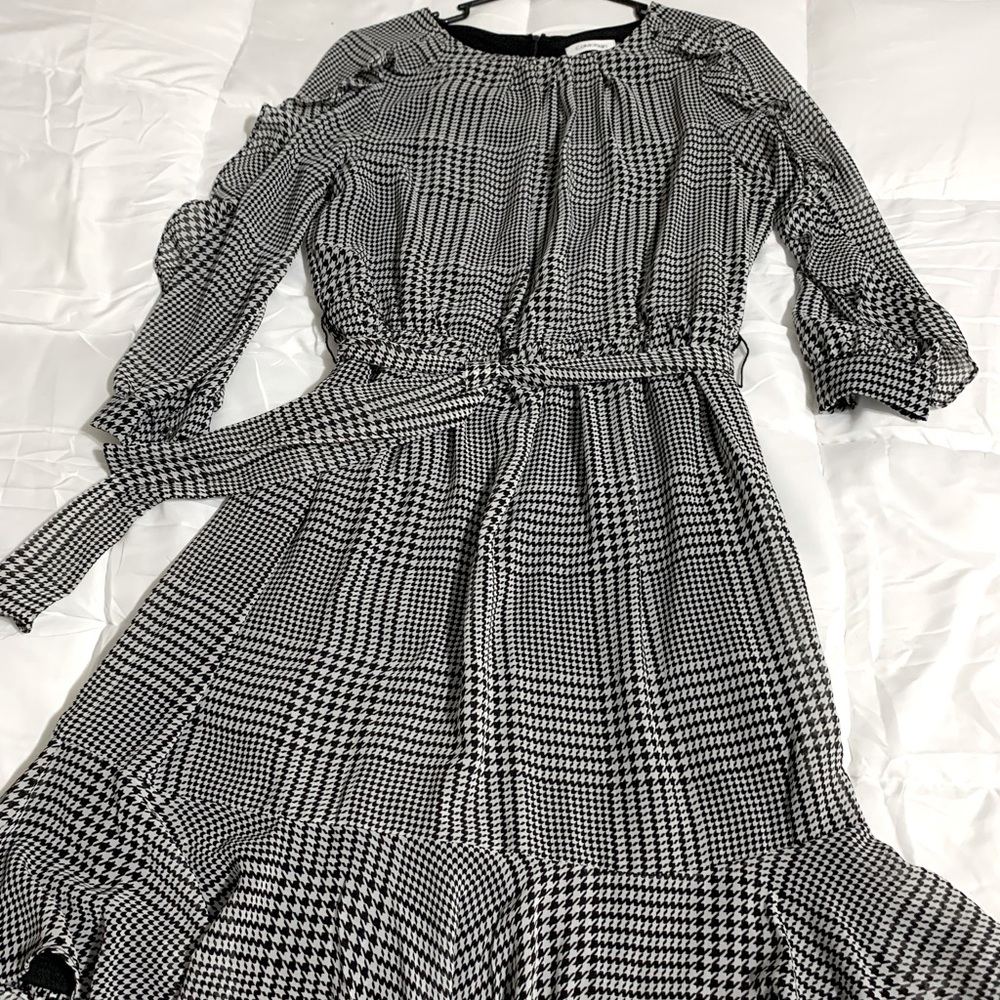 Calvin Klein dress, black and white